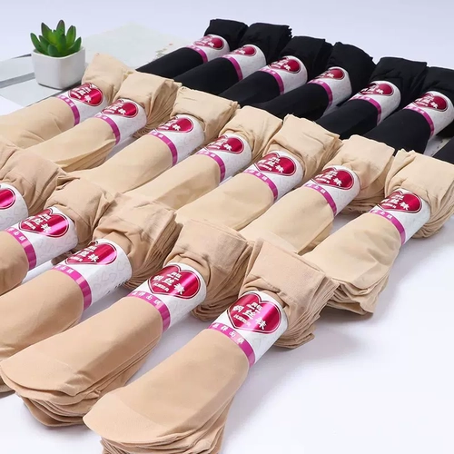 短丝袜女士袜子夏季薄款防勾丝肉色短钢丝袜耐磨短袜面膜超薄肤色 1